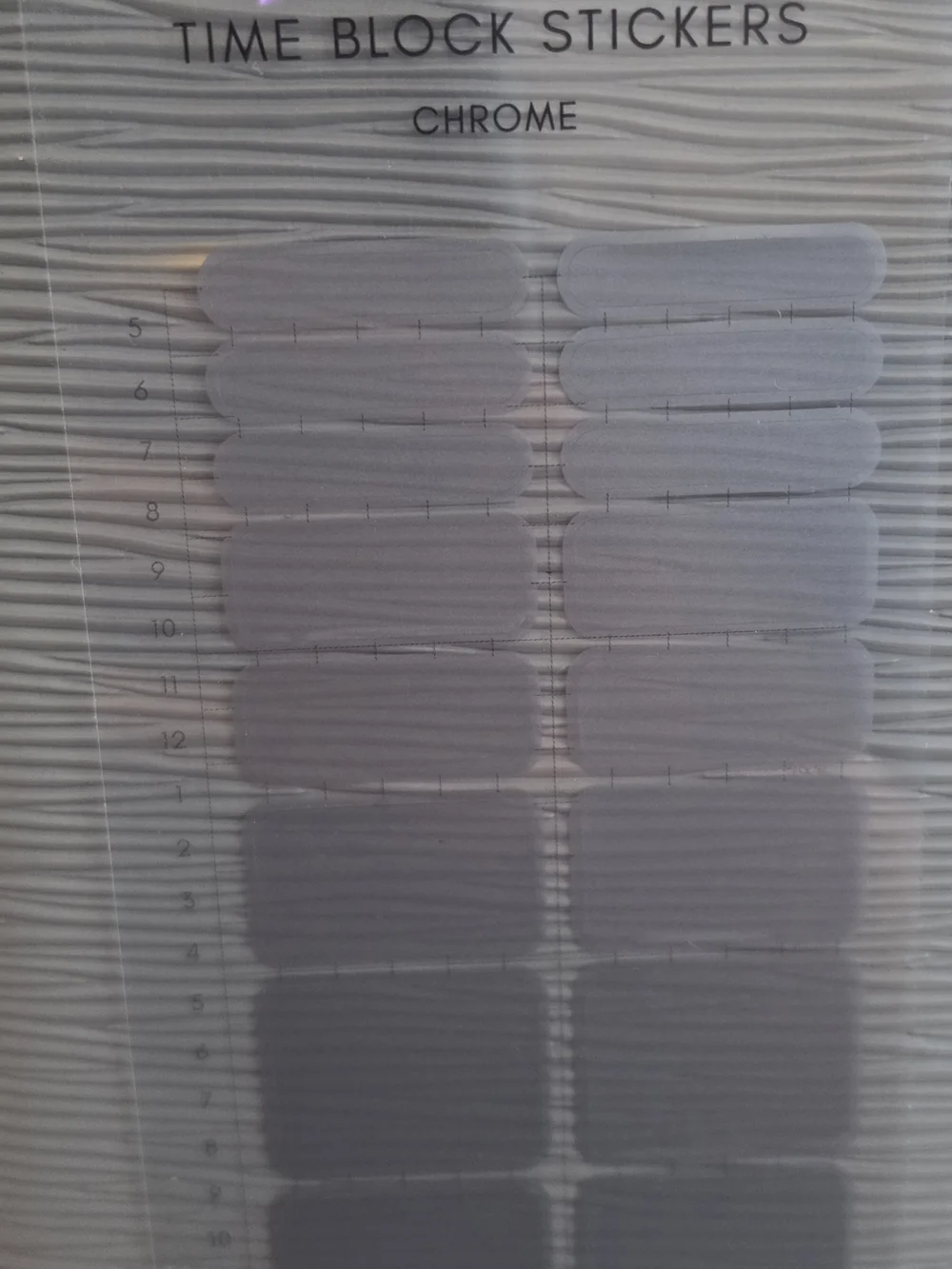 Cloth & PAPER- Time Block Stickers- Transparent